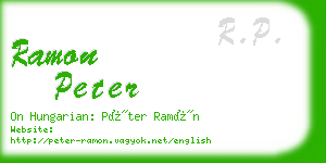 ramon peter business card